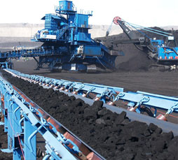 Conveying coal mines