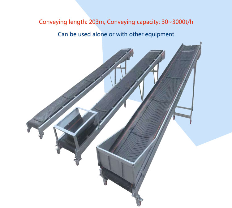 Belt conveyor system features