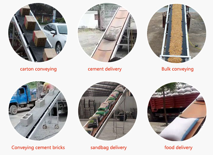 Mobile conveyor belt use industry